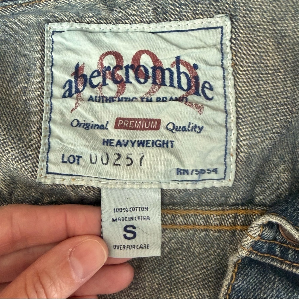 Abercrombie & Fitch Vintage Y2K Trucker Denim Jacket Small - Picture 5 of 5
